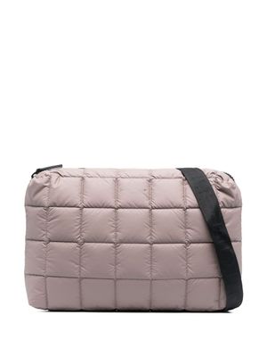 VeeCollective sac à bandoulière zippé à design matelassé - Tons neutres