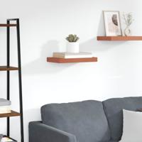 Wandplank Wandgemonteerd Rood 40 x 23,5 x 4 cm Bewerkt hout