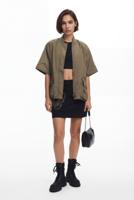 Strakke minirok met vlinderprint - BLACK - XL