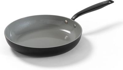 BE Living Koekenpan ø 24 cm - keramische anti-aanbaklaag - PFAS-vrij - geschikt voor alle warmtebronnen - zwart