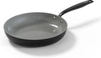 BE Living Koekenpan ø 24 cm - keramische anti-aanbaklaag - PFAS-vrij - geschikt voor alle warmtebronnen - zwart