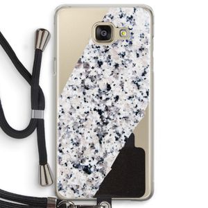 Gespikkelde marmer: Samsung Galaxy A5 (2016) Transparant Hoesje met koord