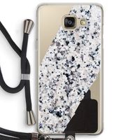 Gespikkelde marmer: Samsung Galaxy A5 (2016) Transparant Hoesje met koord