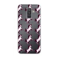 Musketon Unicorn: Samsung Galaxy A6 Plus (2018) Transparant Hoesje