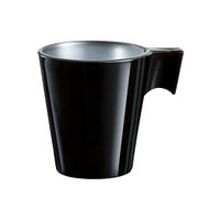 Espresso bekers/mokjes zwart 80 ml   -