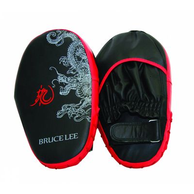 Bruce Lee stootkussens Dragon Coaching Mitts zwart/rood Bruce Lee stootkussens Dragon Coaching Mitts zwart/rood