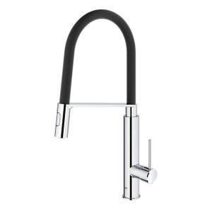 GROHE Concetto Keukenkraan - hoog - uittrekbare uitloop - 2 straalsoorten - met profesionele handdouche - chroom 31491000