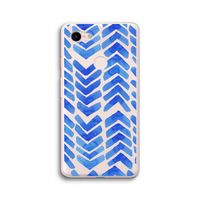 Blauwe pijlen: Google Pixel 3 XL Transparant Hoesje