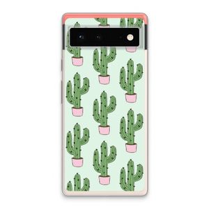 Cactus Lover: Google Pixel 6 Transparant Hoesje