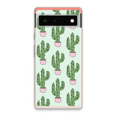 Cactus Lover: Google Pixel 6 Transparant Hoesje