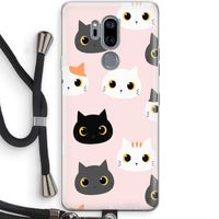 Katten: LG G7 Thinq Transparant Hoesje met koord