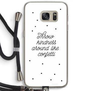 Confetti: Samsung Galaxy S7 Transparant Hoesje met koord