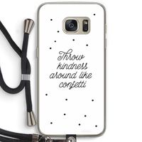 Confetti: Samsung Galaxy S7 Transparant Hoesje met koord