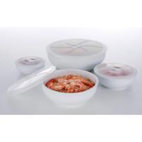 Lifetime Cooking Vershoudschalenset met deksel 4 delig