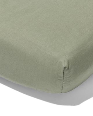 HEMA Topper hoeslaken 180x200cm zacht katoen groen (groen)