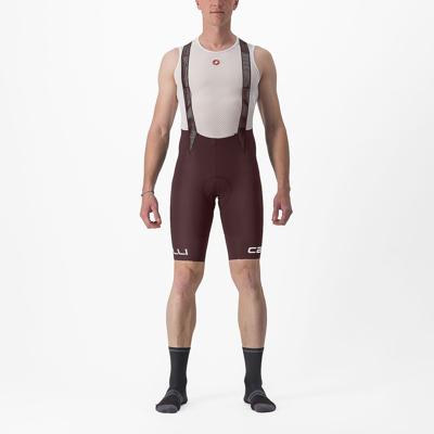 Castelli Free Aero RC classic bibshort rood/wit heren