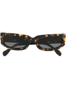 Sunnei lunettes de soleil à effet écaille de tortue - Marron