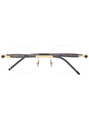 Kuboraum lunettes de vue à monture carrée - Noir
