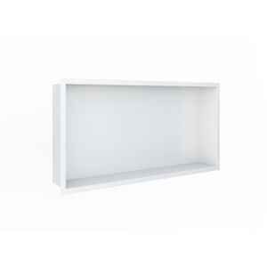 Looox BoX nis - 60x30x7cm - inbouw - met flens - wit BOX60FLW