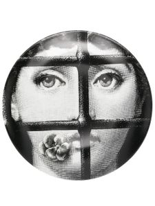 Fornasetti assiette à imprimé graphique - Blanc