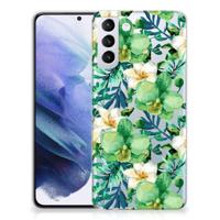 Samsung Galaxy S21 Plus | TPU Case | Orchidee Groen