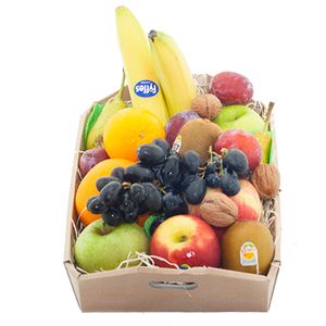 Fruitkistje met gemengd fruit
