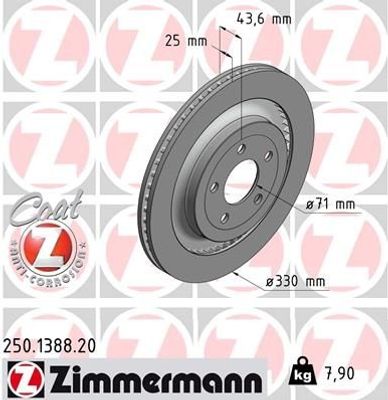 Remschijf Coat Z 250138820