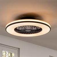 LED&apos;s Light Plafondventilator met verlichting zwart - 48,5 cm
