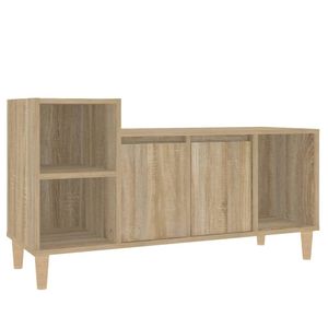 The Living Store Klassieke TV-kast - 100 x 35 x 55 cm - Sonoma eiken