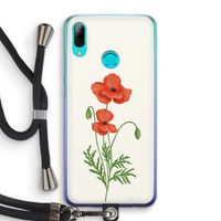 Red poppy: Huawei P Smart (2019) Transparant Hoesje met koord