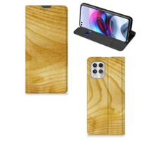 Motorola Moto G100 Book | Wallet Case | Licht Hout