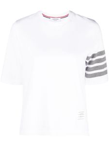 Thom Browne 4-Bar logo print T-shirt - Blanc