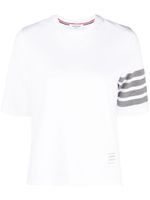 Thom Browne 4-Bar logo print T-shirt - Blanc - thumbnail