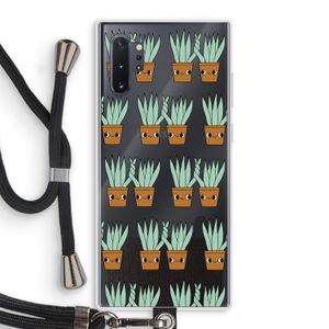 Sansevieria: Samsung Galaxy Note 10 Plus Transparant Hoesje met koord