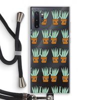 Sansevieria: Samsung Galaxy Note 10 Plus Transparant Hoesje met koord