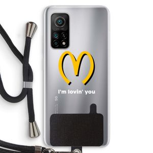 I'm lovin' you: Xiaomi Mi 10T 5G Transparant Hoesje met koord