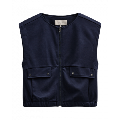 FreeQuent - Blauw | Dames | Gilet | Blauw | XXL | regular | Kamst mode