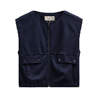FreeQuent - Blauw | Dames | Gilet | Blauw | XXL | regular | Kamst mode