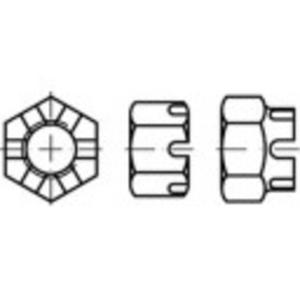 TOOLCRAFT TO-9978753 Kroonmoeren M42 DIN 935 Staal 5 stuk(s)