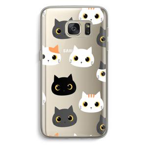 Katten: Samsung Galaxy S7 Transparant Hoesje