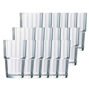 18x Drinkglazen/waterglazen transparant Norvege 270 ml - Drinkglazen