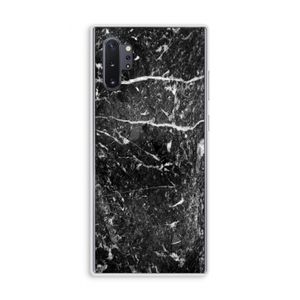 Zwart marmer: Samsung Galaxy Note 10 Plus Transparant Hoesje