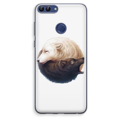 Yin Yang Wolves: Huawei P Smart (2018) Transparant Hoesje
