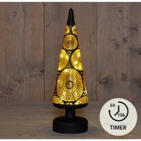 LED everlands kunstkerstboompje glas marrakech 9x30cm