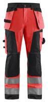 Blåkläder Werkbroek High-Vis 15681811 | High Vis Rood/Zwart | Maat 50 - 7330509403013