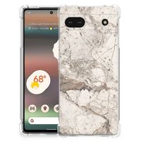 Google Pixel 6A Anti-Shock Hoesje Marmer Beige - thumbnail