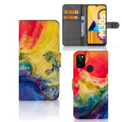 Hoesje Samsung Galaxy M21 | M30s Watercolor Dark Hoesje Samsung Galaxy M21 | M30s Watercolor Dark