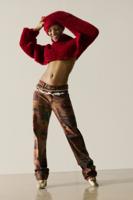 BEDRUKTE SPijkerbroek - BROWN - 40