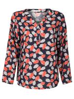Blouse Bladeren Navy Blouse Bladeren Navy
