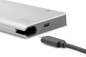 Digitus Lade-/Dockingstation USB-C dockingstation Geschikt voor merk: Universeel Incl. laadfunctie